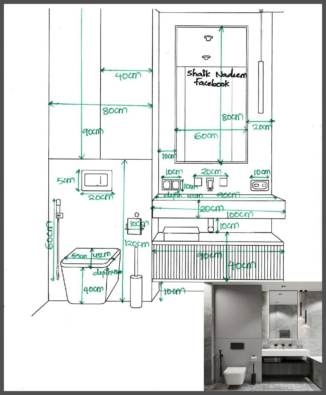 Bathroom fixture clearance requirements diagram Spring TX