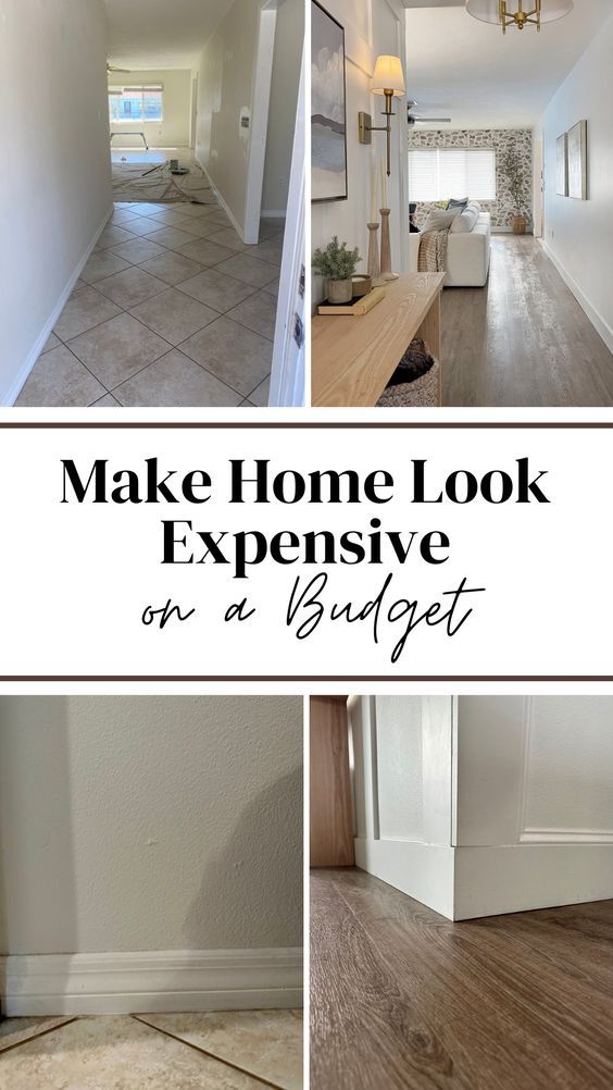 Before and after home interior makeover on a budget
