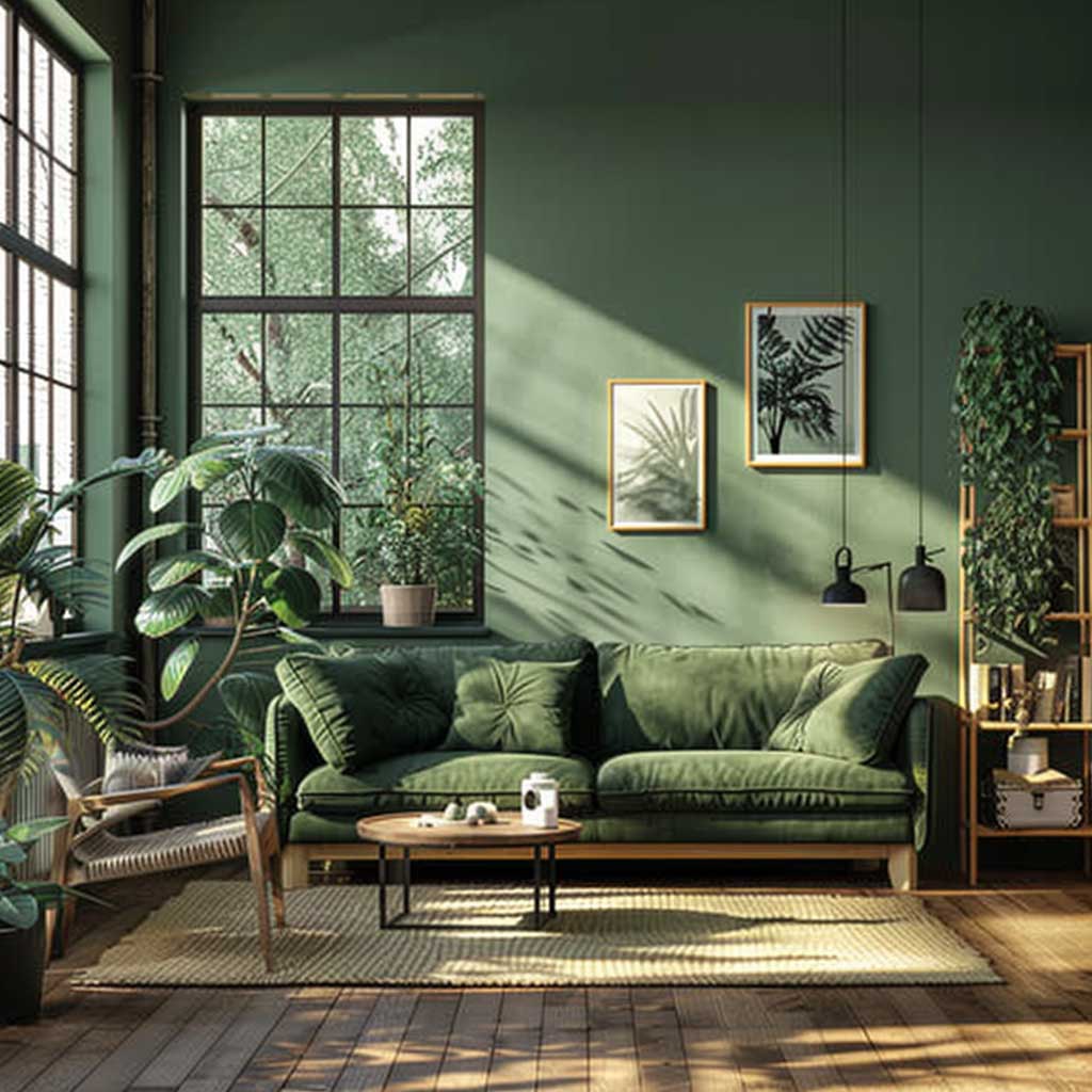 Forest Green Interior