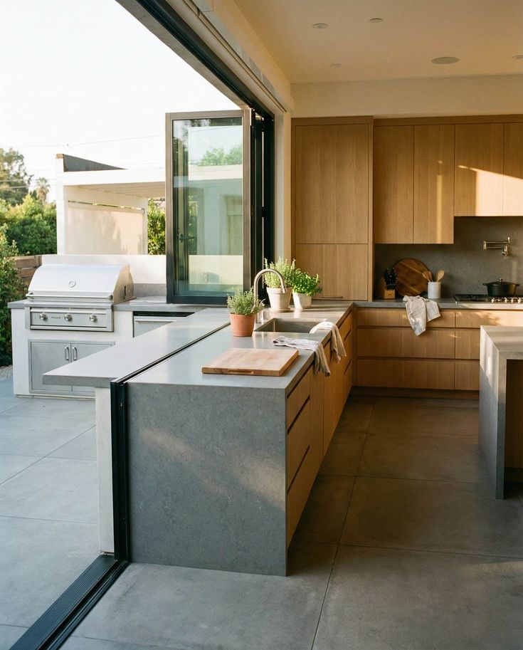 indoor outdoor kitchen trend in Texas home 2026