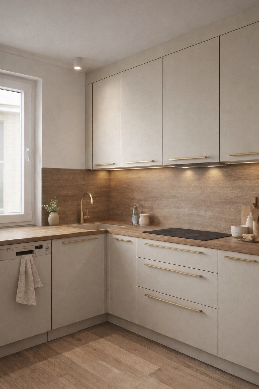 L-shape kitchen layout in Texas home 2026