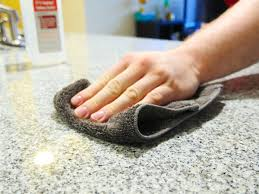 Cleaning kitchen countertop safely