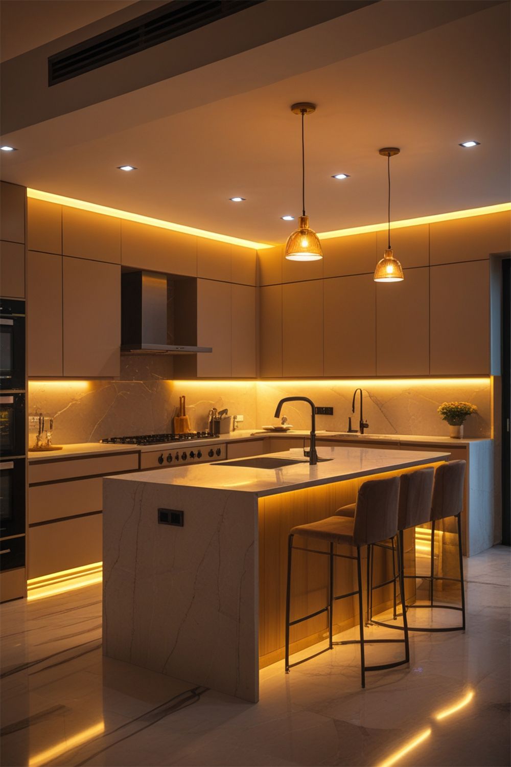 Led lighting kitchen