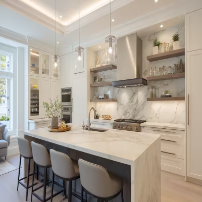 Durable kitchen materials in a modern Woodlands kitchen