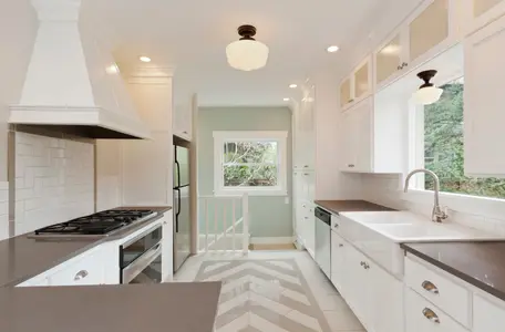 white finish Kitchen Remodeling