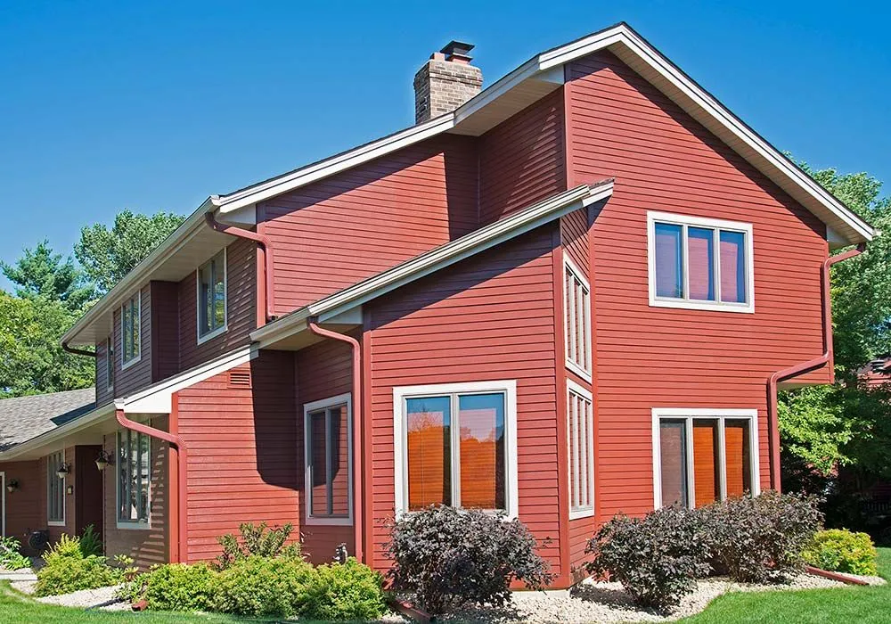 Fiber cement lap siding installed for moisture resistance in The Woodlands