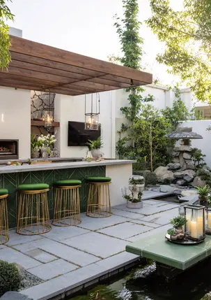 Outdoor Kitchen and Pergola Details