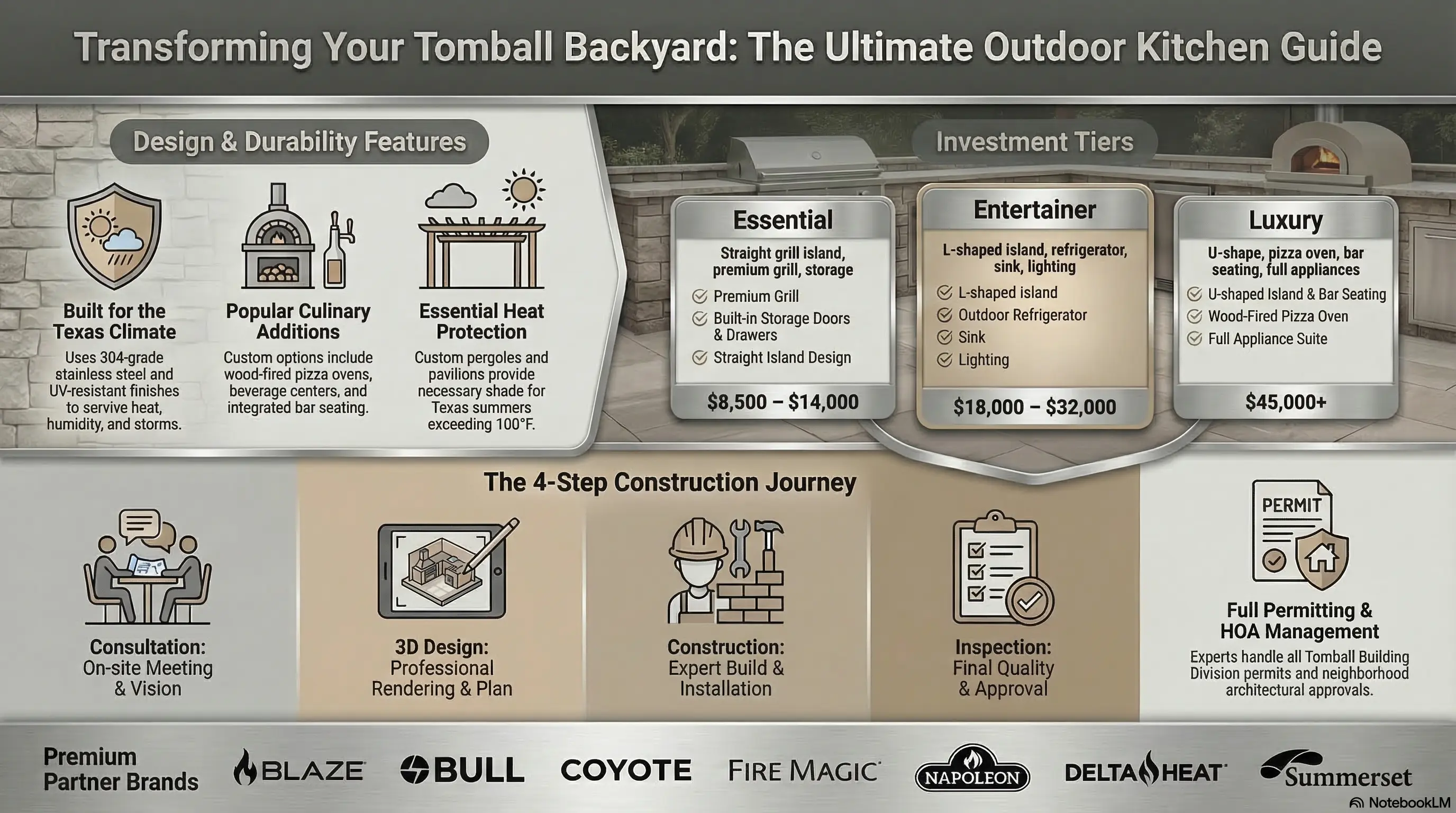 Outdoor Kitchen Services in Tomball, Texas