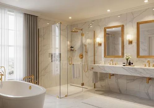 Spa Bathrooms & Luxury Fixtures in Lakes At Creekside Tomball, Texas