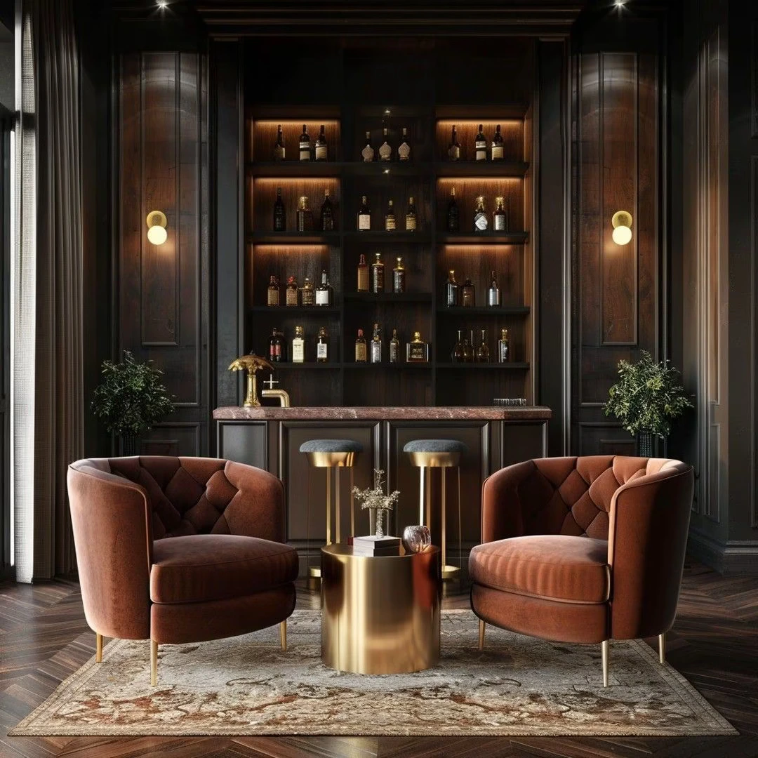 Texas Transitional Bar Cabinets in Shenandoah, Texas