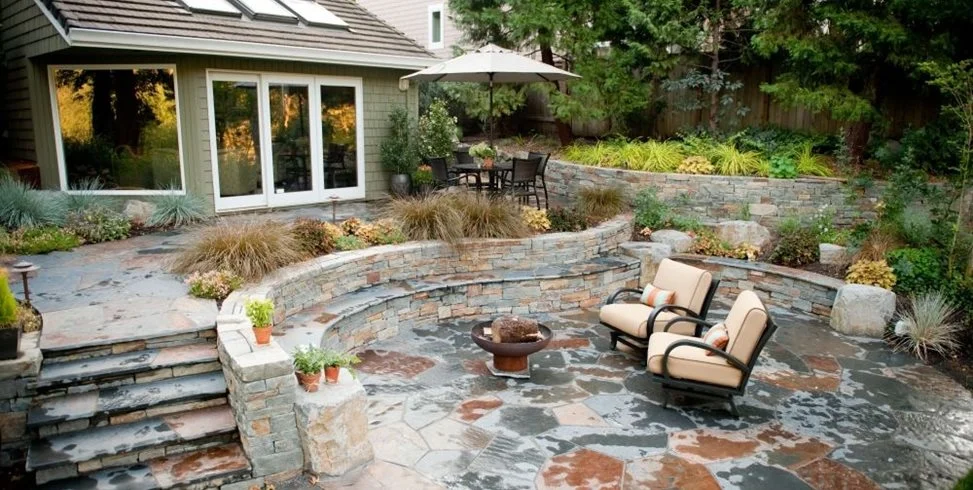 Flagstone Patio in Shenandoah, Texas