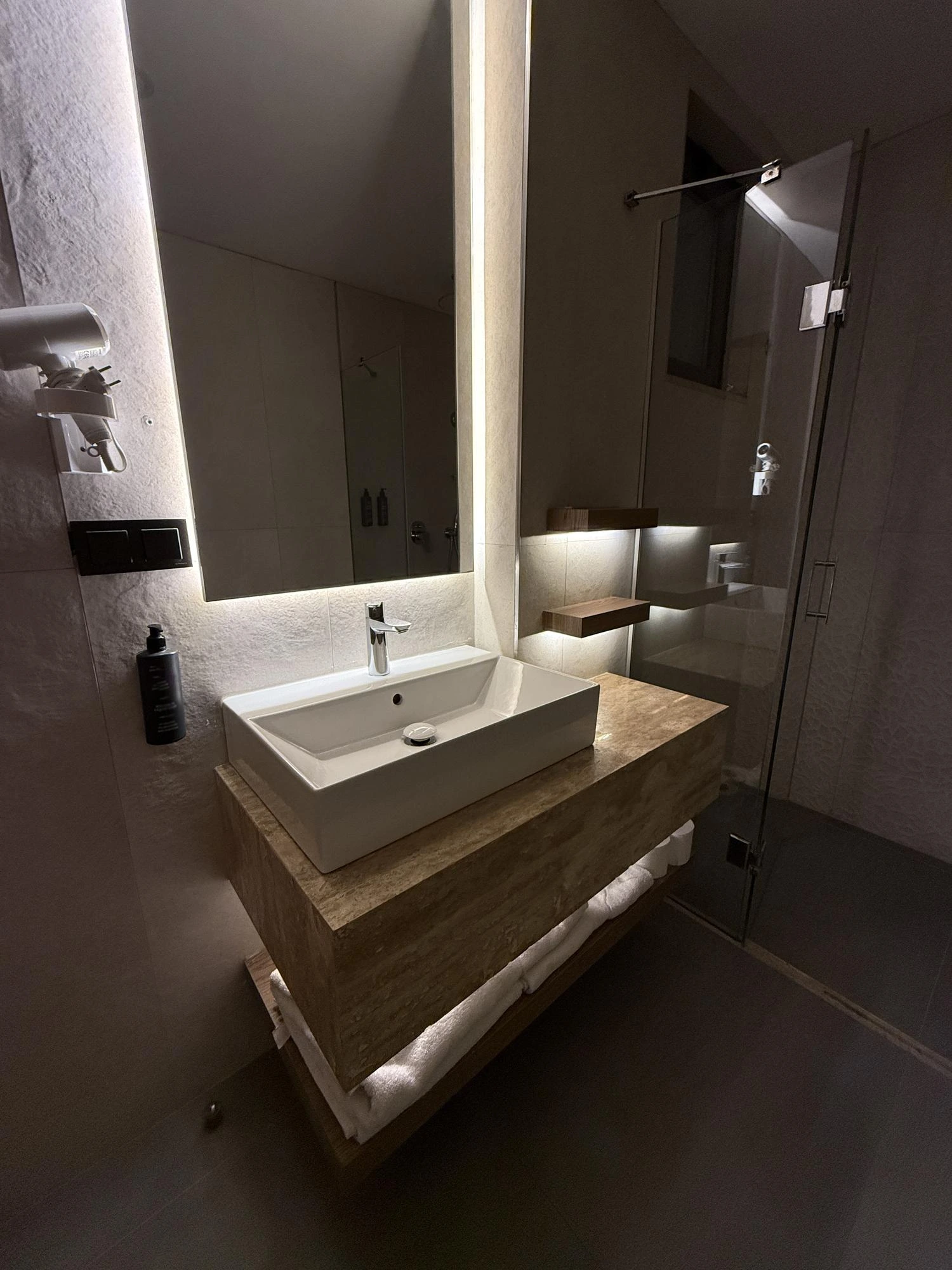 LED Mirrors and Modern Lighting - Bathroom Renovation Spring TX