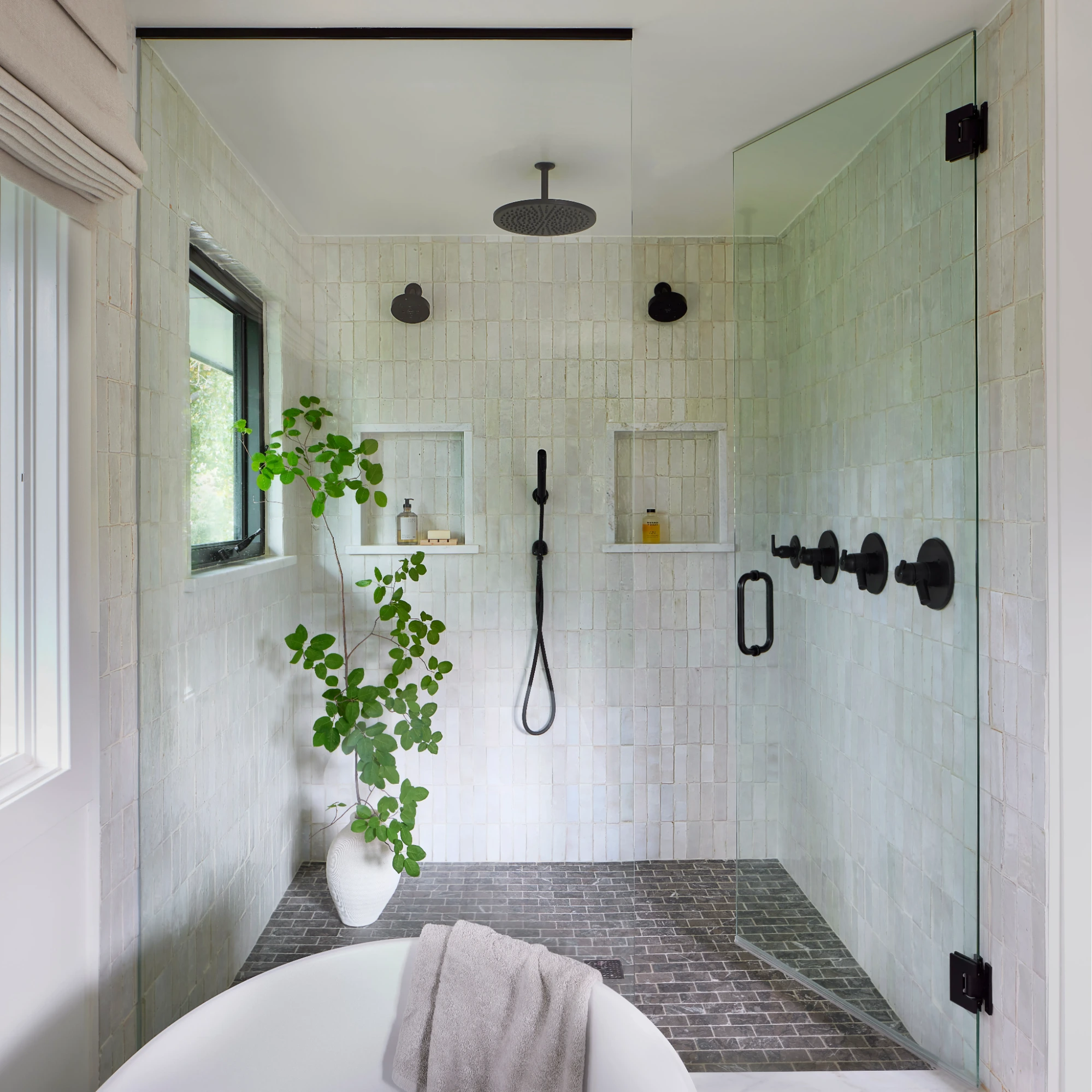 Walk-In Showers with Frameless Glass - Bathroom Remodel Spring TX