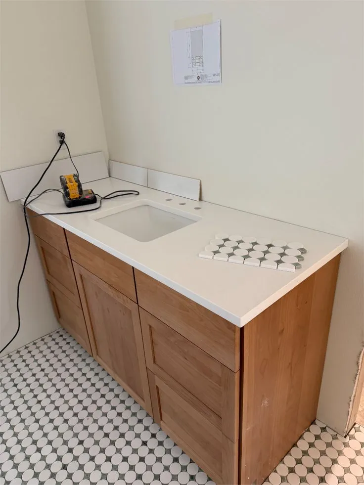 Custom Vanity Countertop Installation in Spring Branch, Texas