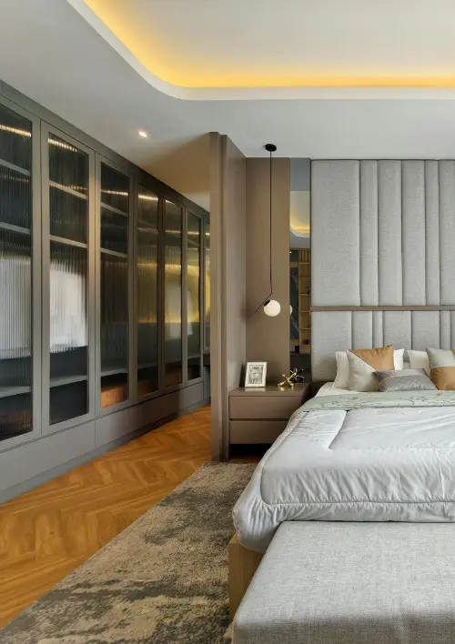 Walk-in Closet System with Custom Organization