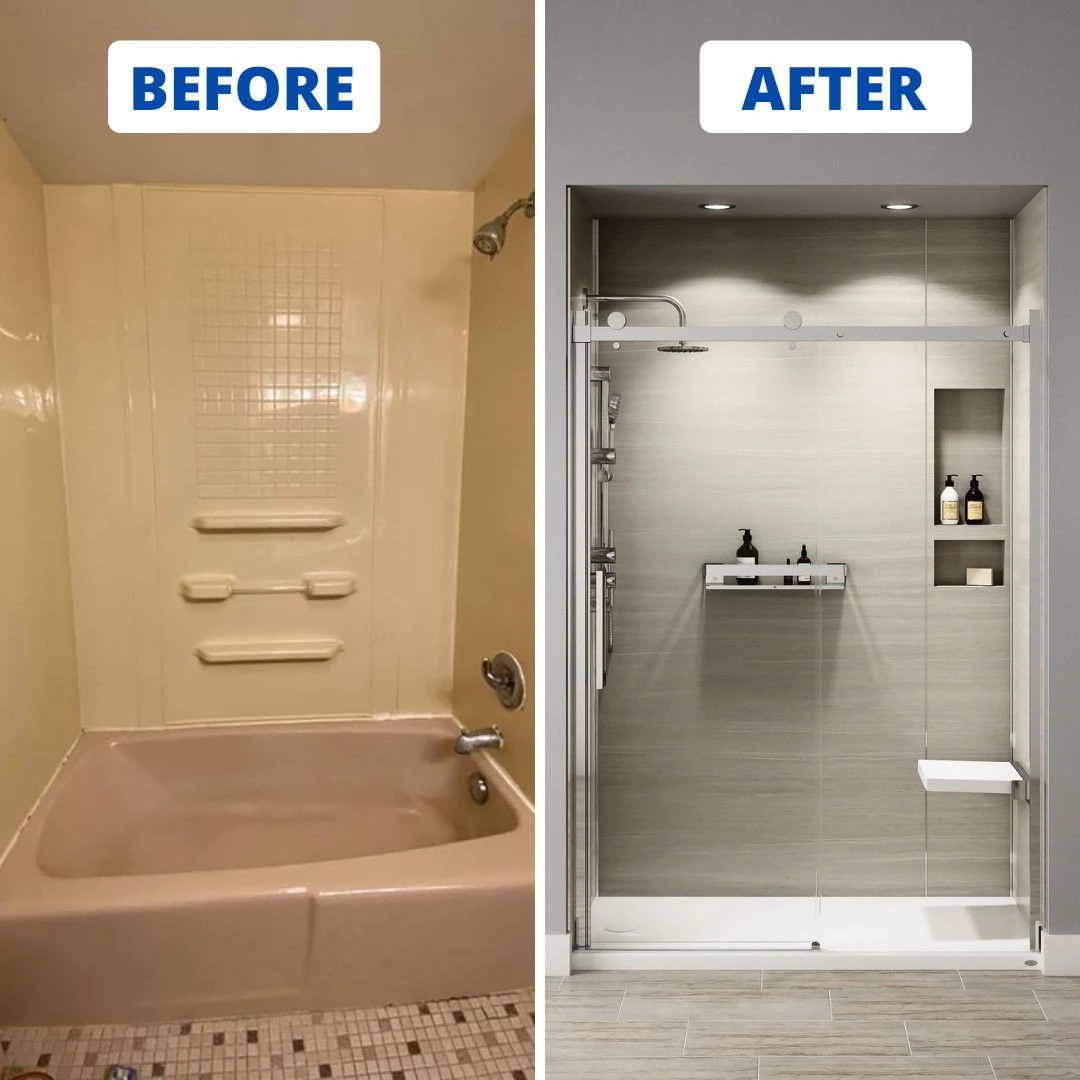 Tub to Shower Conversion in The Woodlands, Texas